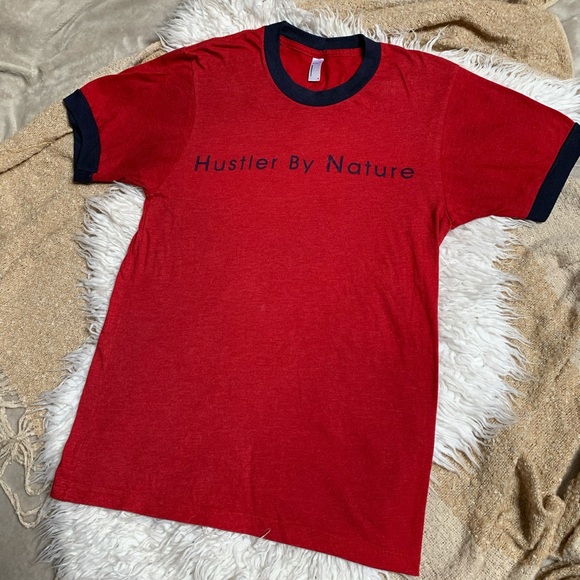 American Apperal “Hustler by Nature” tshirt - Picture 2 of 3